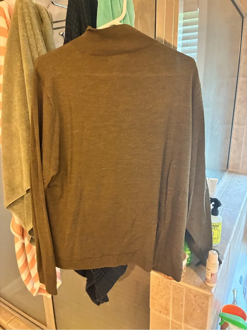 J. Crew Olive Green Women's Turtleneck Sweater